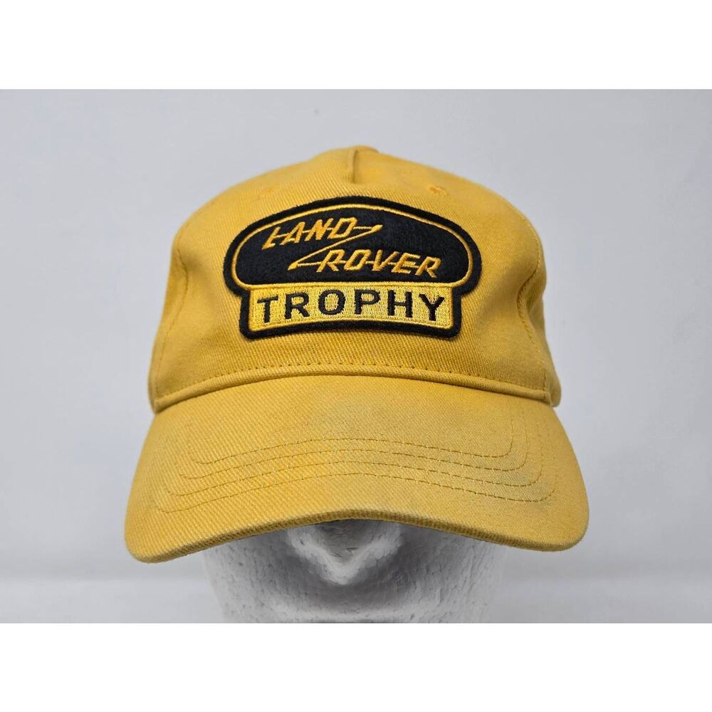 LAND ROVER TROPHY HAT YELLOW ADJUSTABLE OFFICIAL HAT RED CANOE